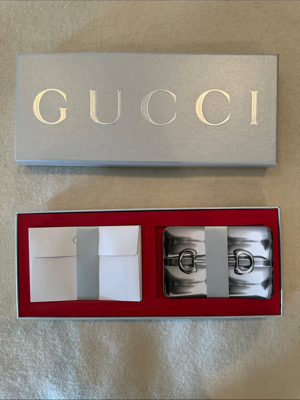 NIB Gucci Holiday Stationary 10 cards